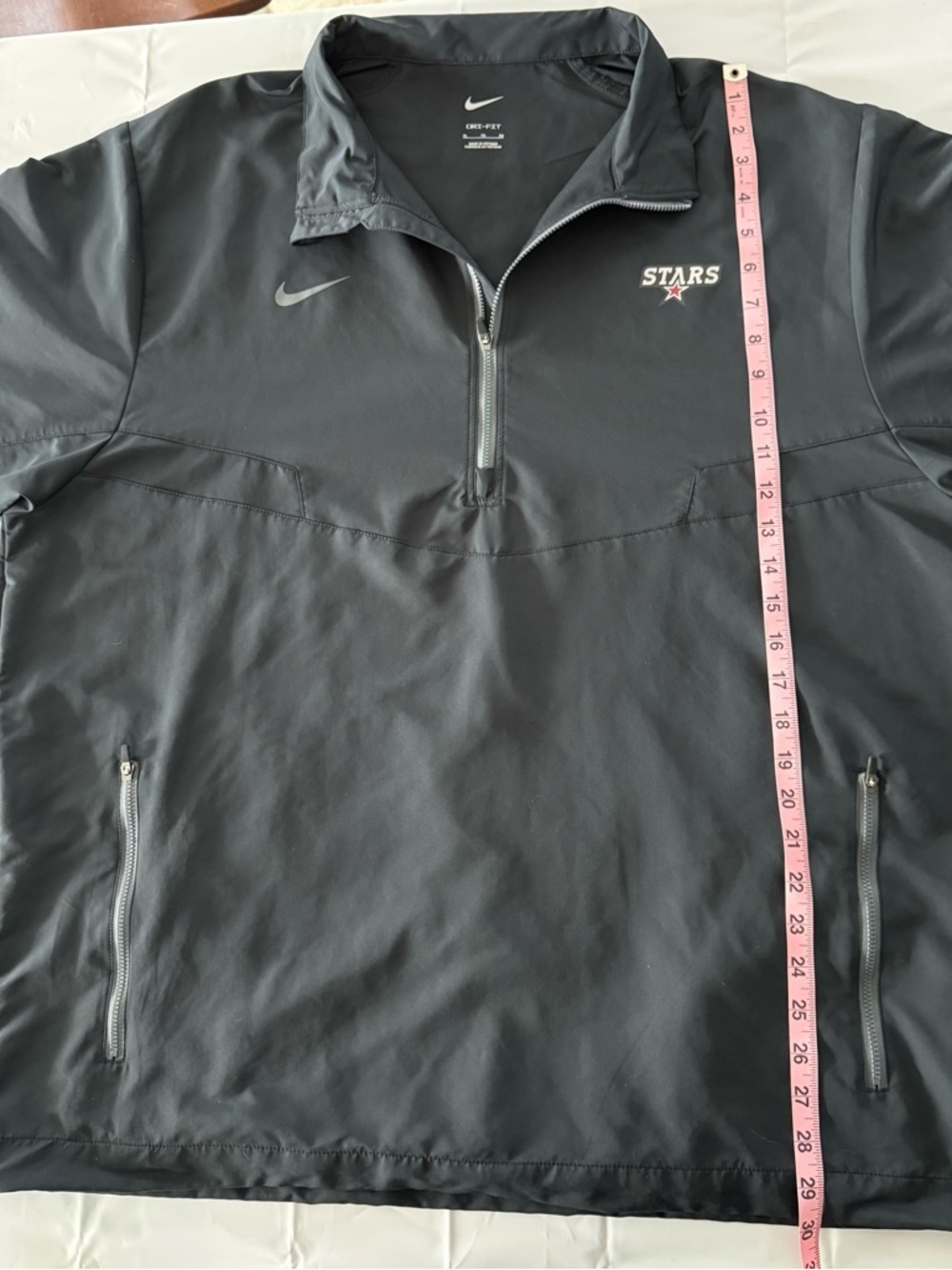 Nike Dri Fit Quarter Zip Pullover XL Black Athletic Jacket North Stars Hockey - Picture 3 of 12